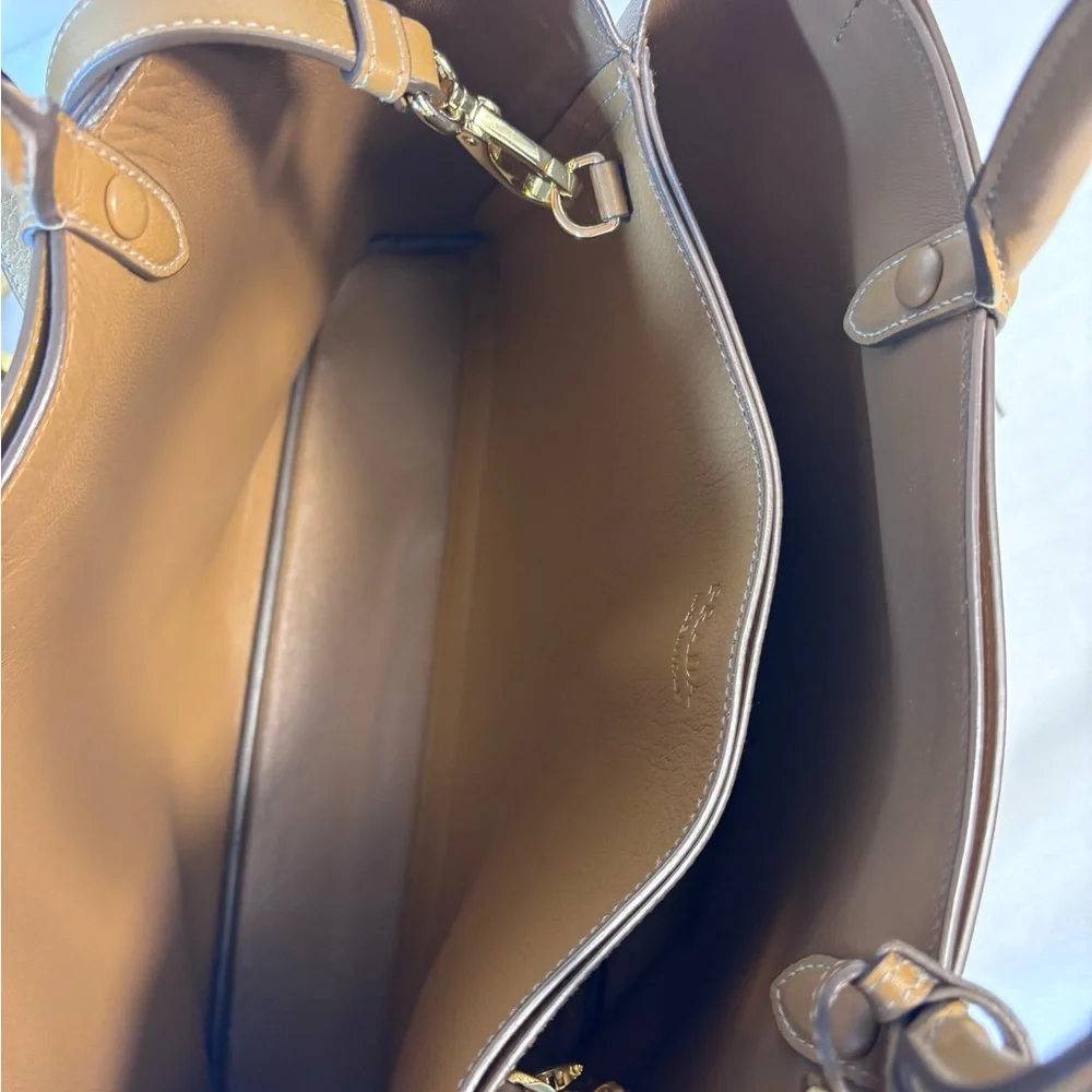 Prada Buckle medium leather handbag with double belt - Picture 10 of 16